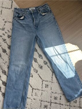 REFORMATION // Cynthia High Rise Straight Cropped Jeans size 28 - Colorado wash